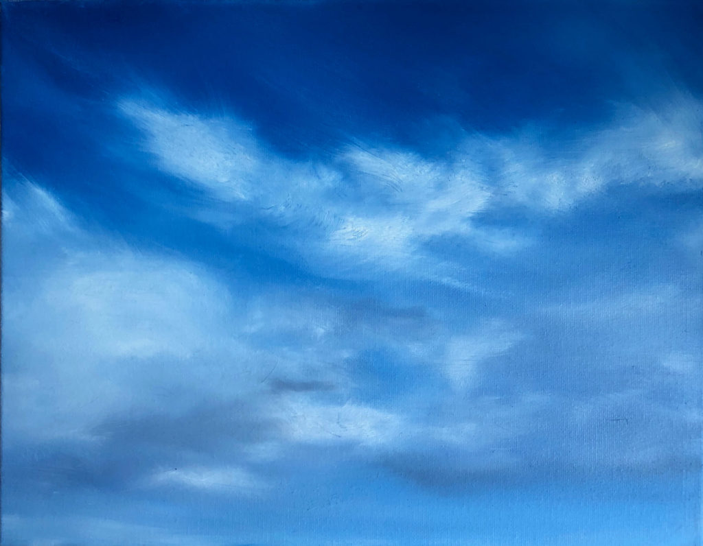 Cloud 2 Oil Painting by Lisa Hughes Anderson