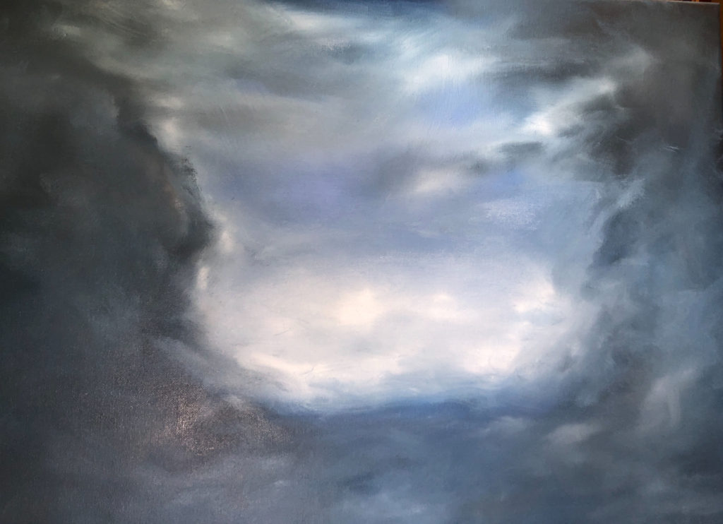 Cloud 3 Oil Painting by Lisa Hughes Anderson