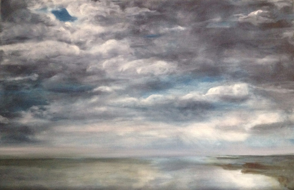 Cloud 4 Oil Painting by Lisa Hughes Anderson