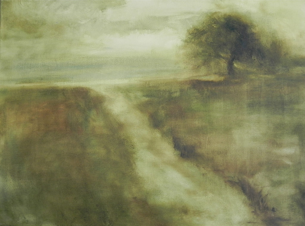 Disappearing Pathways Oil Painting by Lisa Hughes Anderson