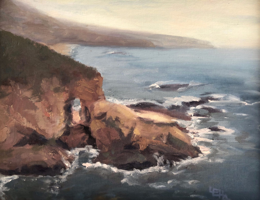 Laguna Beach Passages Oil Painting by Lisa Hughes Anderson