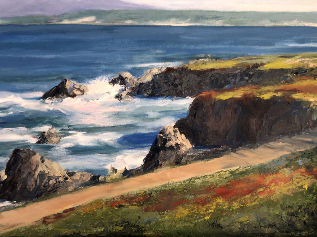 Pacific Grove Oil Painting by Lisa Hughes Anderson